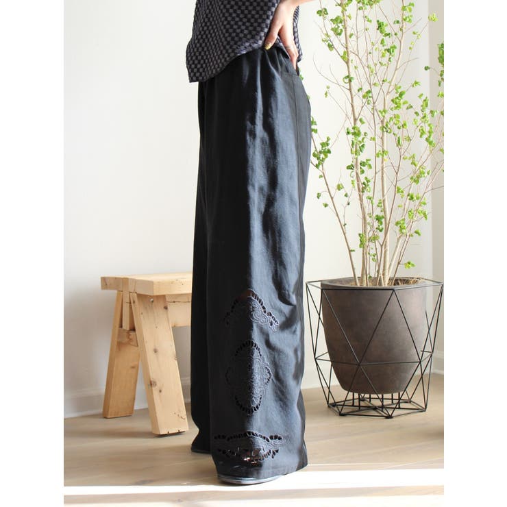 カットワークデザインラフパンツ[品番：MKSW0063280]｜Ungrid