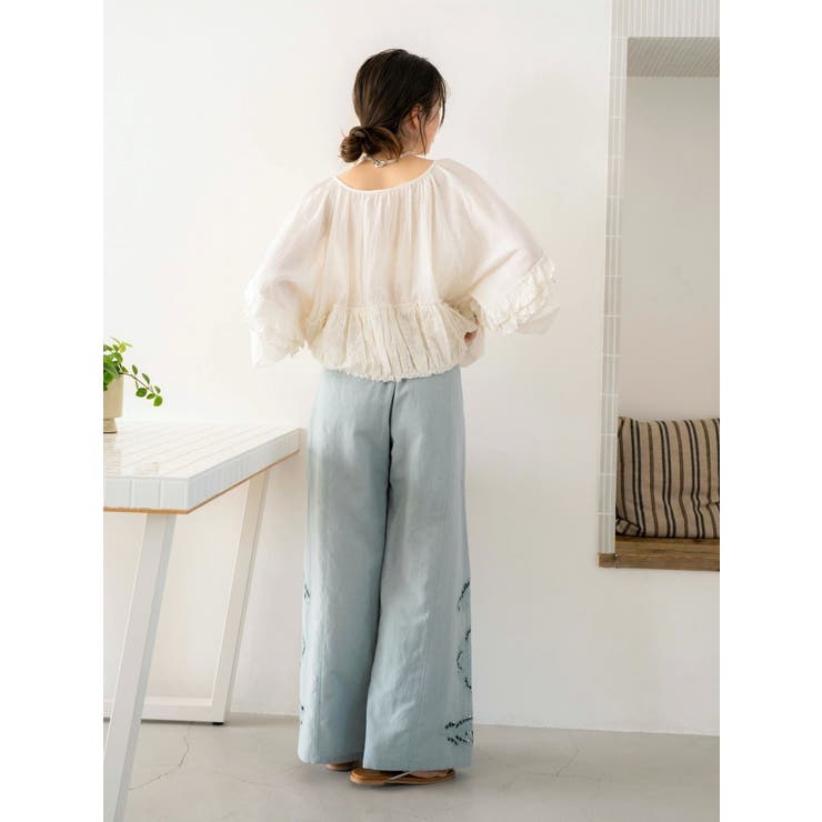 カットワークデザインラフパンツ | Ungrid | 詳細画像6 