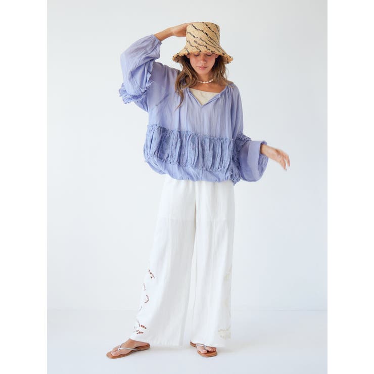 カットワークデザインラフパンツ | Ungrid | 詳細画像8 