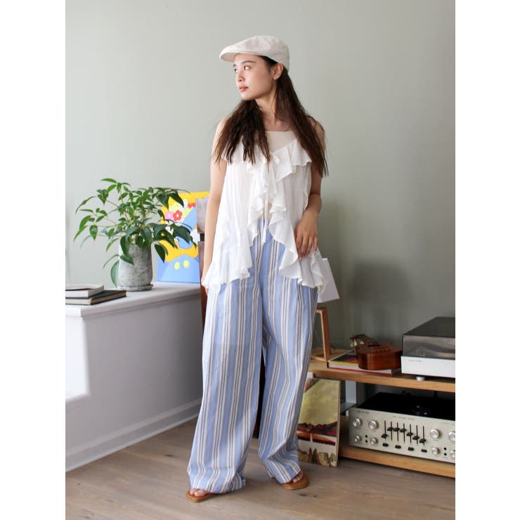 ウエストタックストライプパンツ | Ungrid | 詳細画像14 