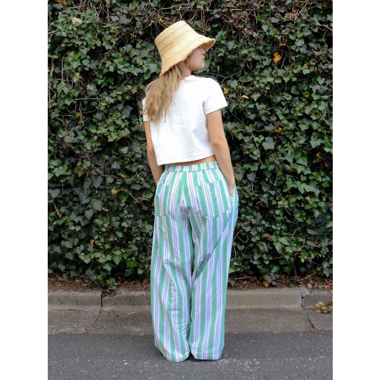 ウエストタックストライプパンツ | Ungrid | 詳細画像18 