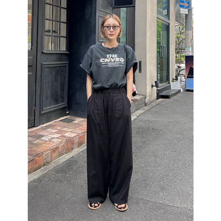 リネン混カーブラフパンツ | Ungrid | 詳細画像11 