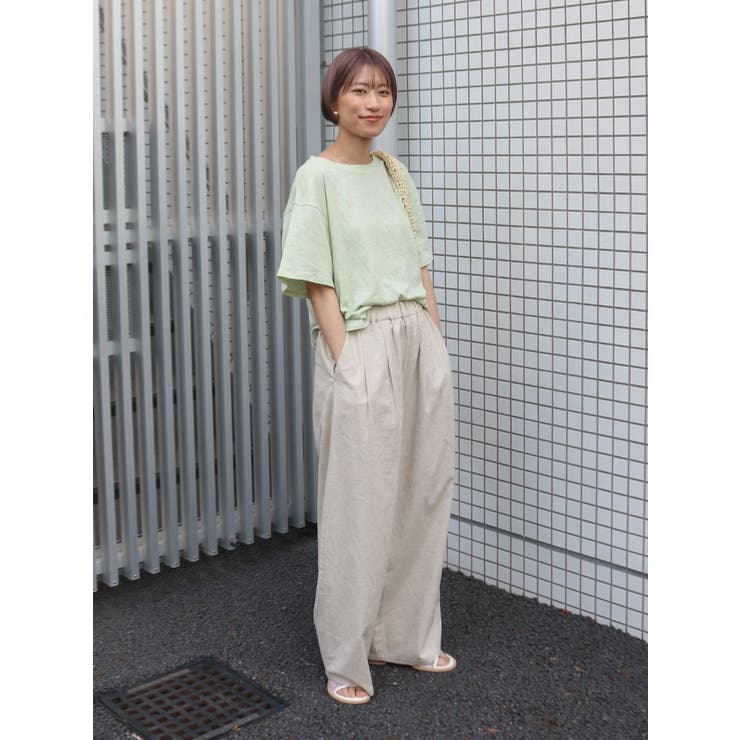 リネン混カーブラフパンツ | Ungrid | 詳細画像16 