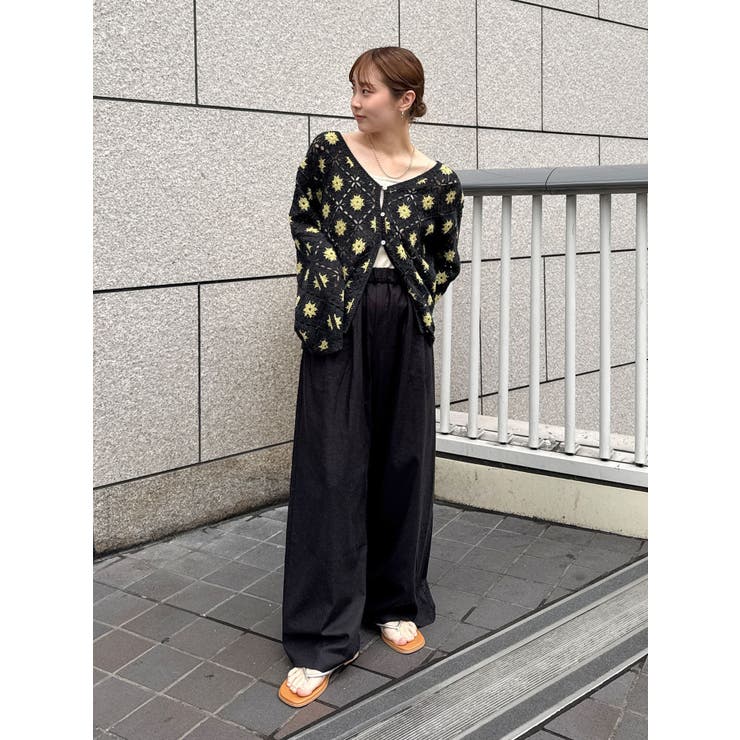 リネン混カーブラフパンツ | Ungrid | 詳細画像17 