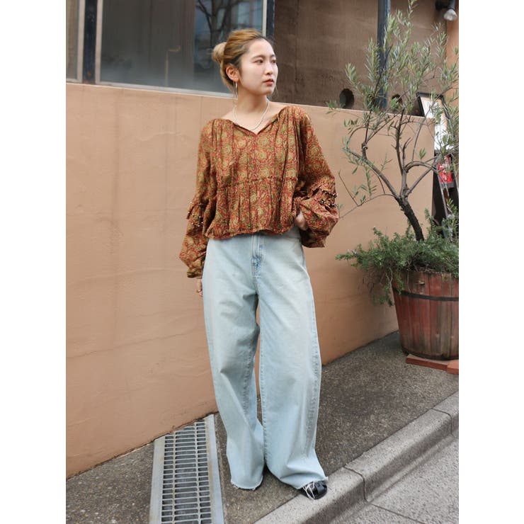 カットオフバギールーズデニム | Ungrid | 詳細画像32 