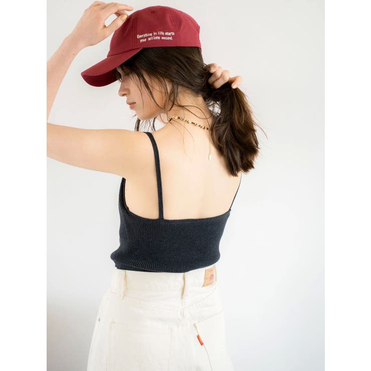 スクエアネックニットキャミ | Ungrid | 詳細画像7 