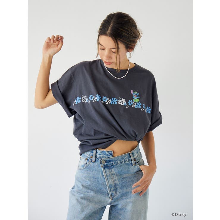 スティッチデザインプリントTee | Ungrid | 詳細画像1 