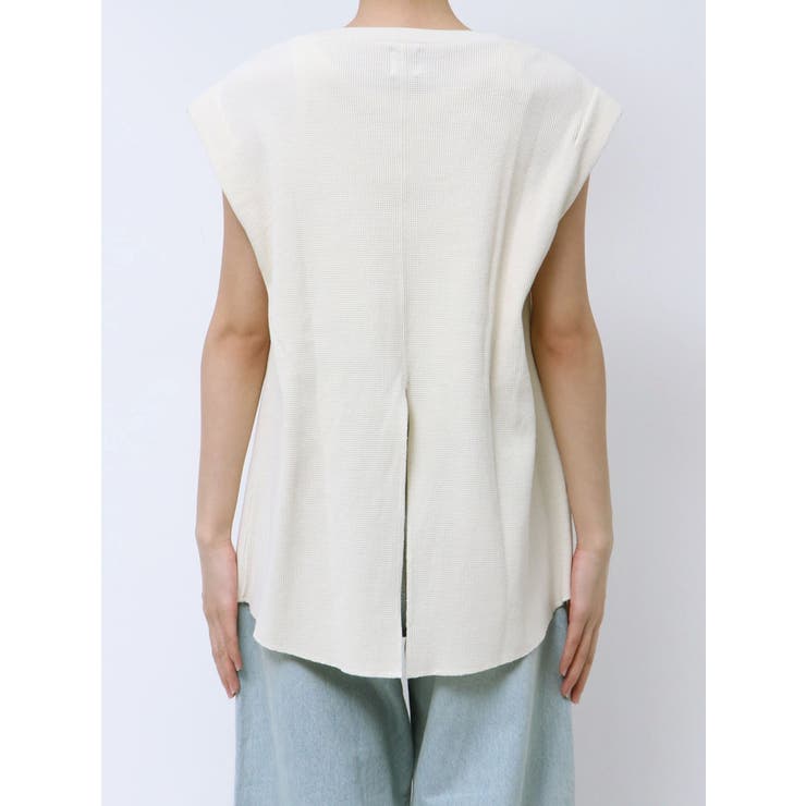 バックスリットワッフルタンクトップ | Ungrid | 詳細画像19 