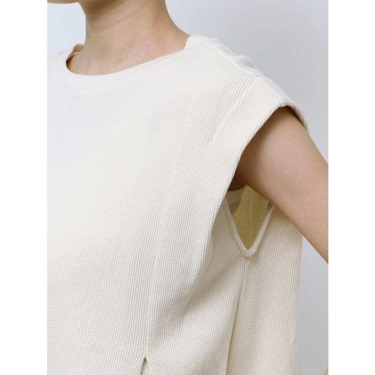 バックスリットワッフルタンクトップ | Ungrid | 詳細画像21 