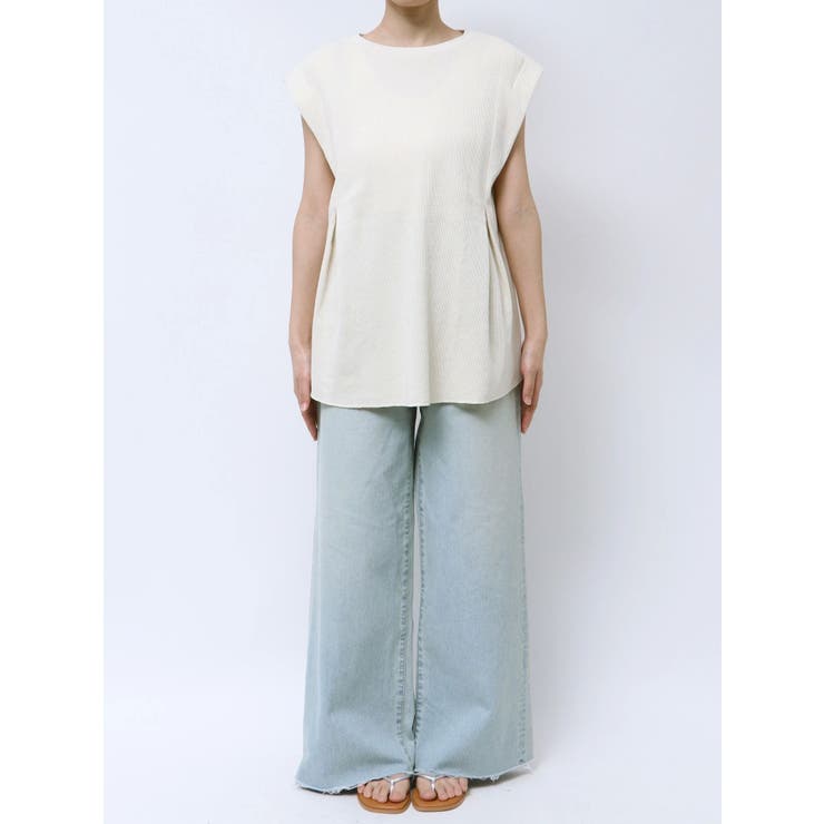 バックスリットワッフルタンクトップ | Ungrid | 詳細画像24 