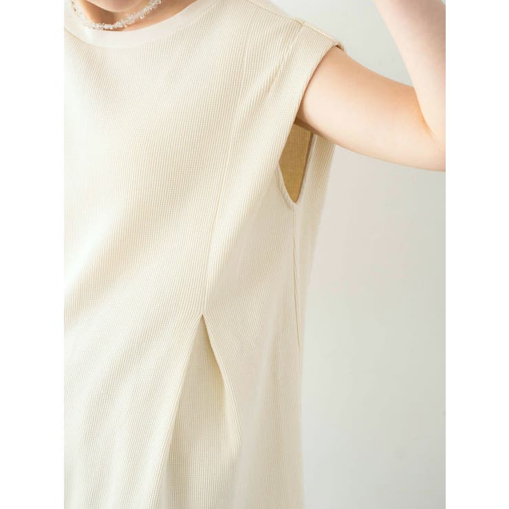 バックスリットワッフルタンクトップ | Ungrid | 詳細画像4 