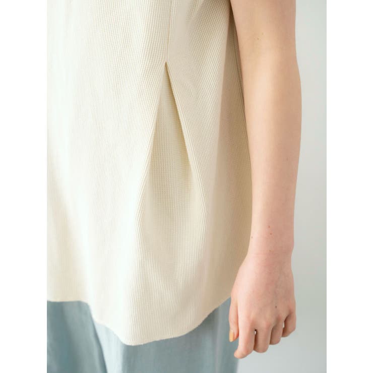 バックスリットワッフルタンクトップ | Ungrid | 詳細画像5 
