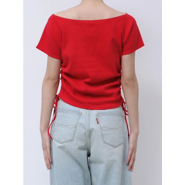 サイドギャザーボートネックTee | Ungrid | 詳細画像16 