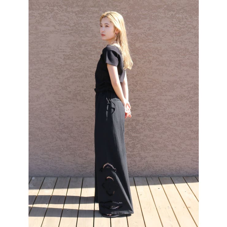 サイドギャザーボートネックTee | Ungrid | 詳細画像7 