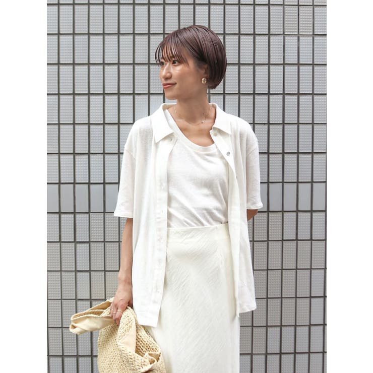 リネン混タンクトップ | Ungrid | 詳細画像15 