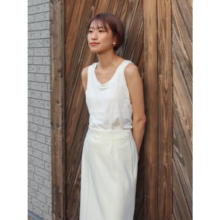 リネン混タンクトップ | Ungrid | 詳細画像16 
