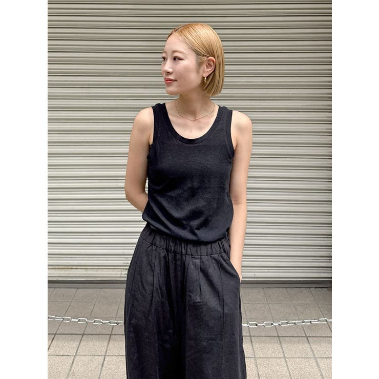 リネン混タンクトップ | Ungrid | 詳細画像2 