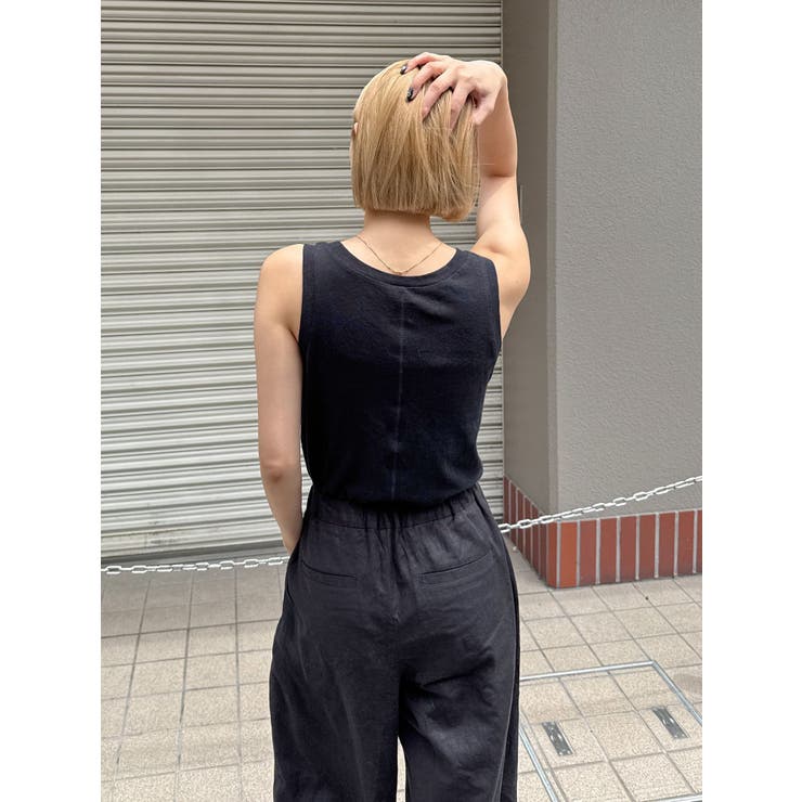 リネン混タンクトップ | Ungrid | 詳細画像3 