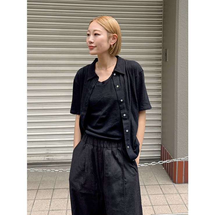 リネン混タンクトップ | Ungrid | 詳細画像4 