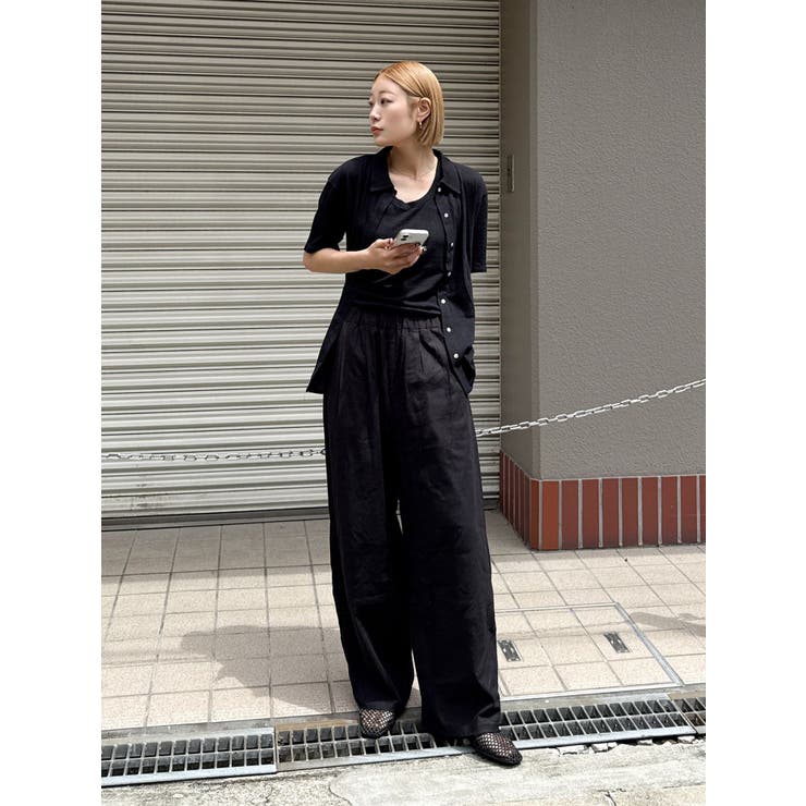 リネン混タンクトップ | Ungrid | 詳細画像5 