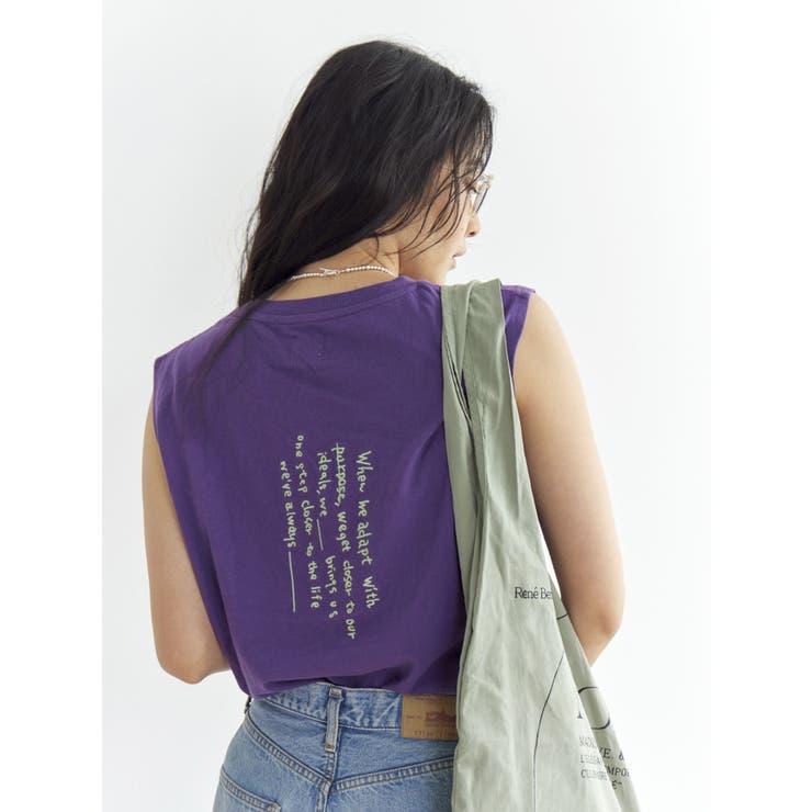 カラーエンブロイダリータンクトップ | Ungrid | 詳細画像8 