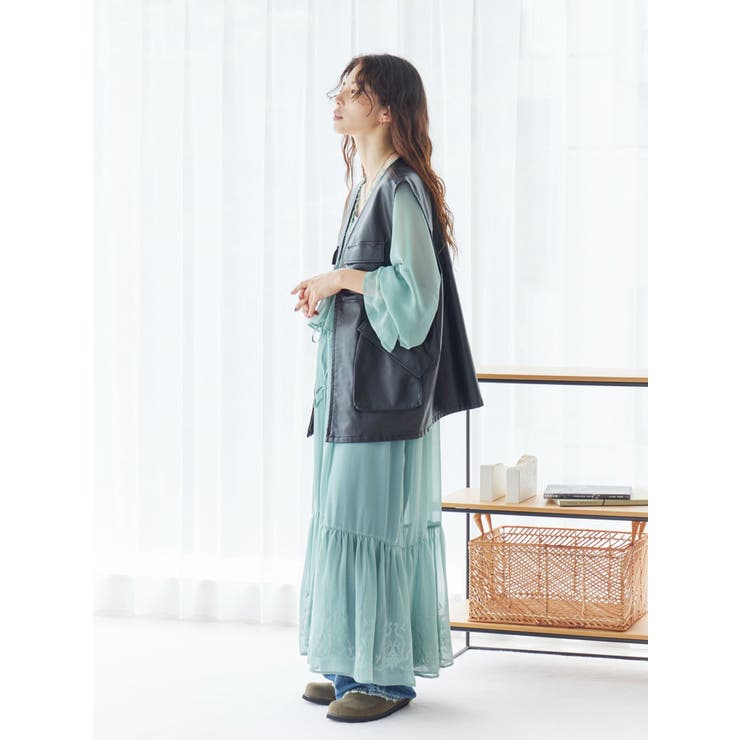 フェイクレザーベスト | Ungrid | 詳細画像11