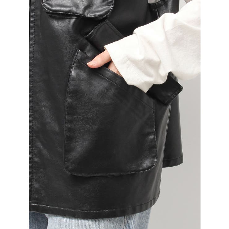 フェイクレザーベスト | Ungrid | 詳細画像21