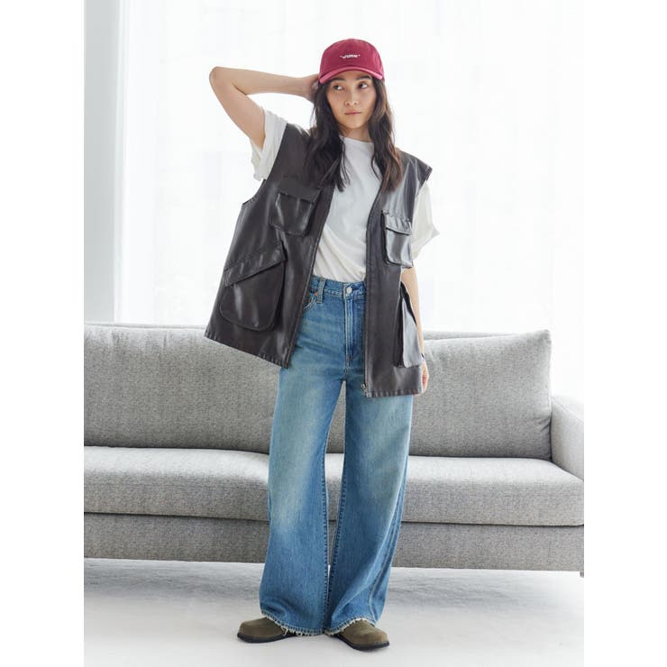 フェイクレザーベスト | Ungrid | 詳細画像8