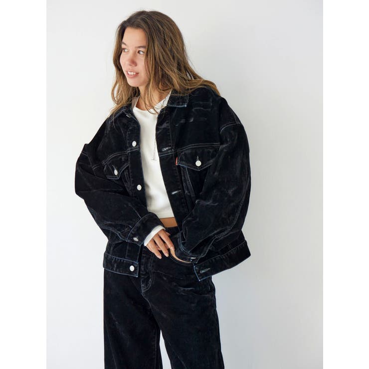 フロッキー起毛デニムジャケット[品番：MKSW0065204]｜Ungrid（アン