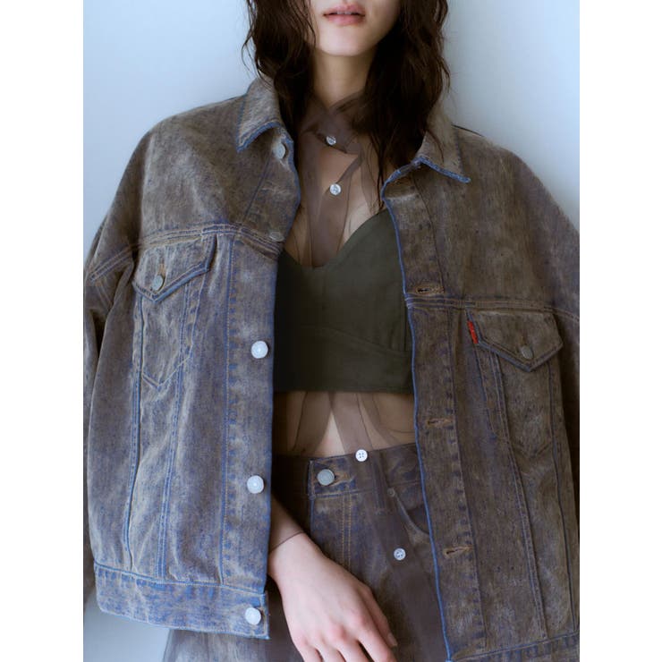 フロッキー起毛デニムジャケット[品番：MKSW0065204]｜Ungrid