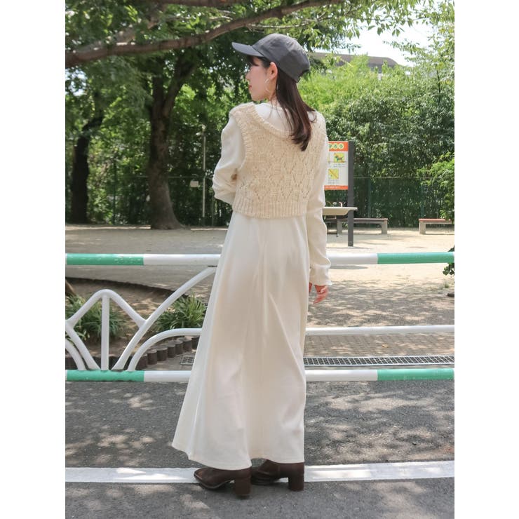 ニットレイヤードワンピース[品番：MKSW0066763]｜Ungrid（アン