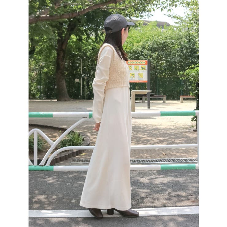 ニットレイヤードワンピース[品番：MKSW0066763]｜Ungrid（アン