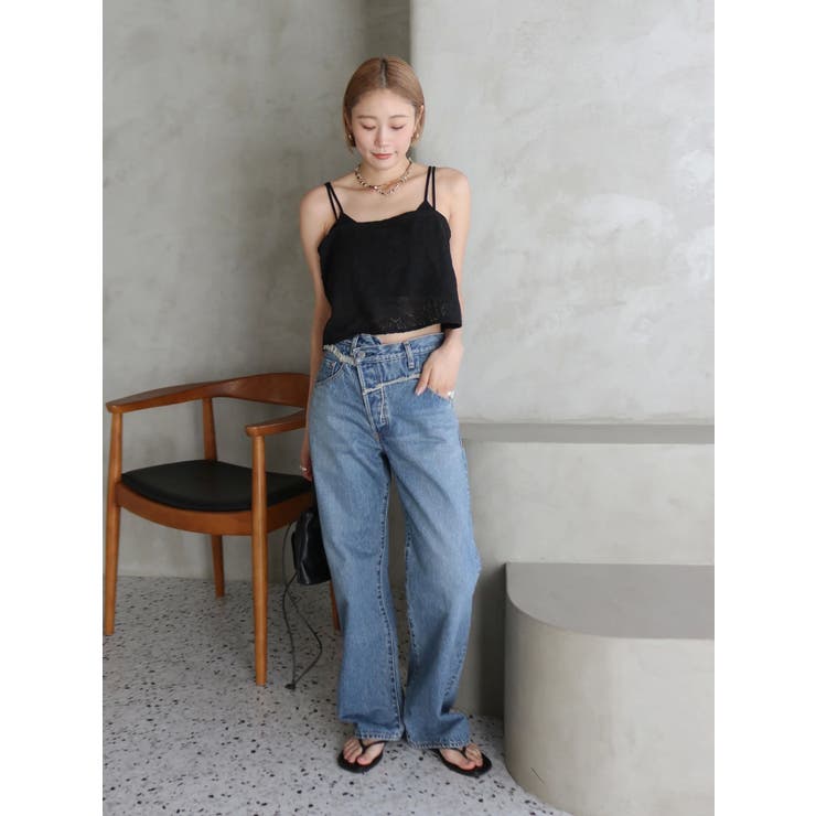 テープ刺繍キャミソール | Ungrid | 詳細画像10 