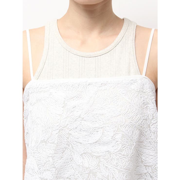テープ刺繍キャミソール | Ungrid | 詳細画像18 