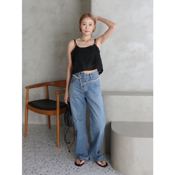 テープ刺繍キャミソール | Ungrid | 詳細画像5 