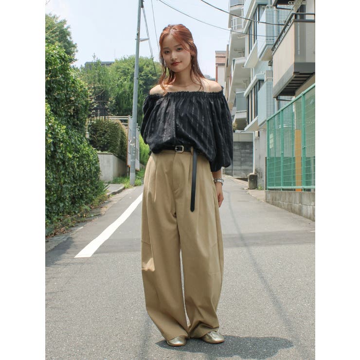 オフショルラメドビーハーフスリーブブラウス | Ungrid | 詳細画像11 