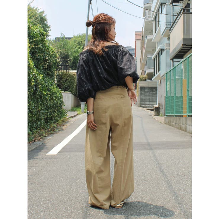 オフショルラメドビーハーフスリーブブラウス | Ungrid | 詳細画像13 