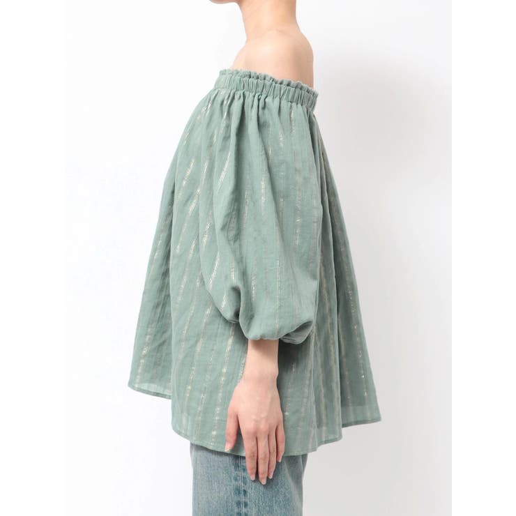 オフショルラメドビーハーフスリーブブラウス | Ungrid | 詳細画像22 