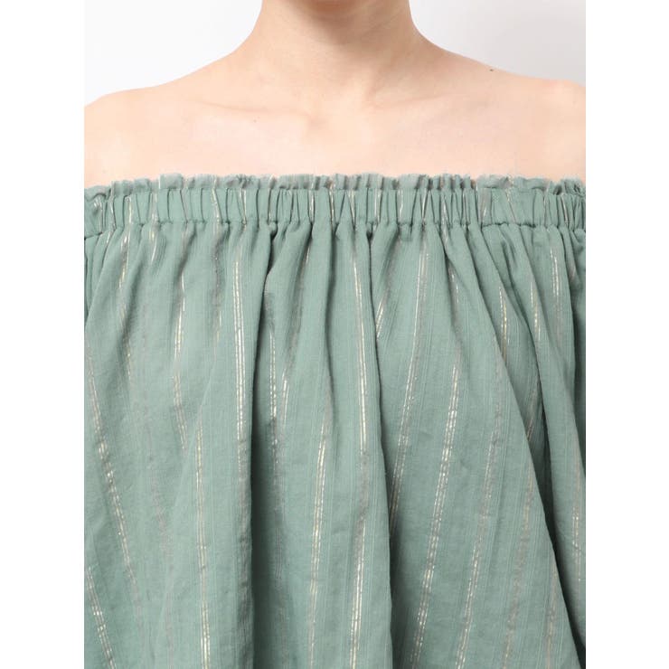 オフショルラメドビーハーフスリーブブラウス | Ungrid | 詳細画像24 