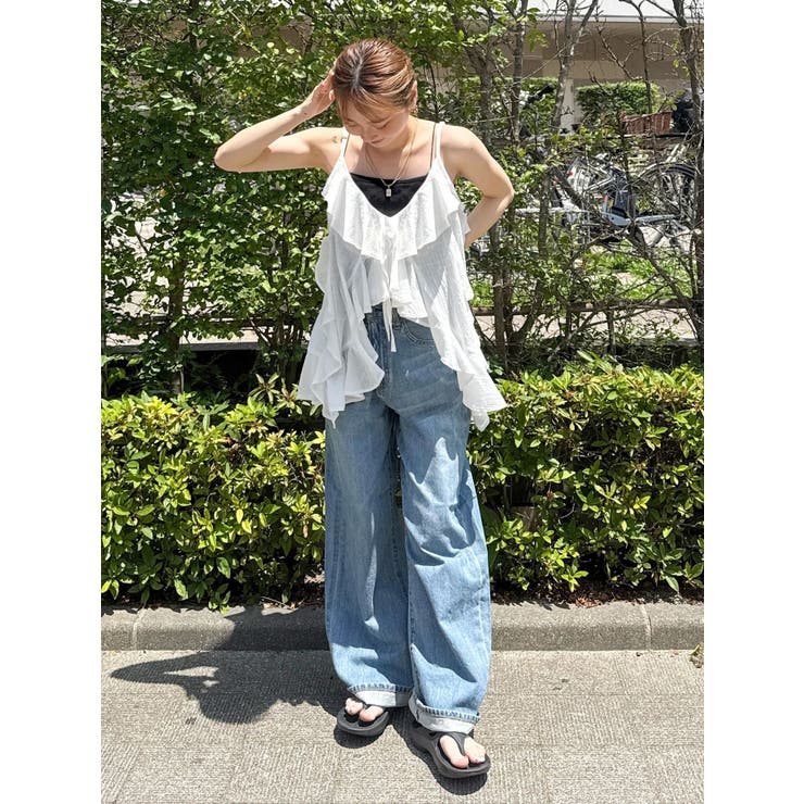 コットンフリルキャミ | Ungrid | 詳細画像10 