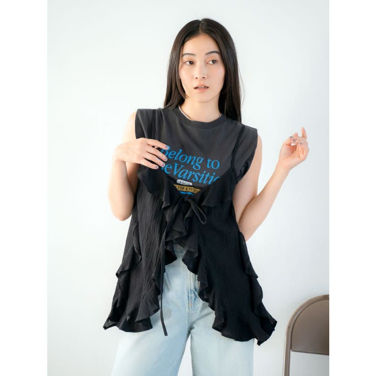 コットンフリルキャミ | Ungrid | 詳細画像14 