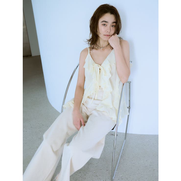 コットンフリルキャミ | Ungrid | 詳細画像5 