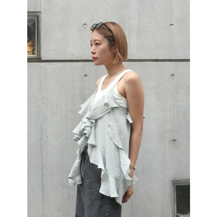 コットンフリルキャミ | Ungrid | 詳細画像6 