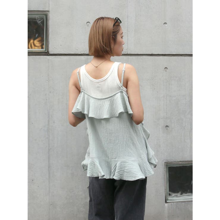 コットンフリルキャミ | Ungrid | 詳細画像7 