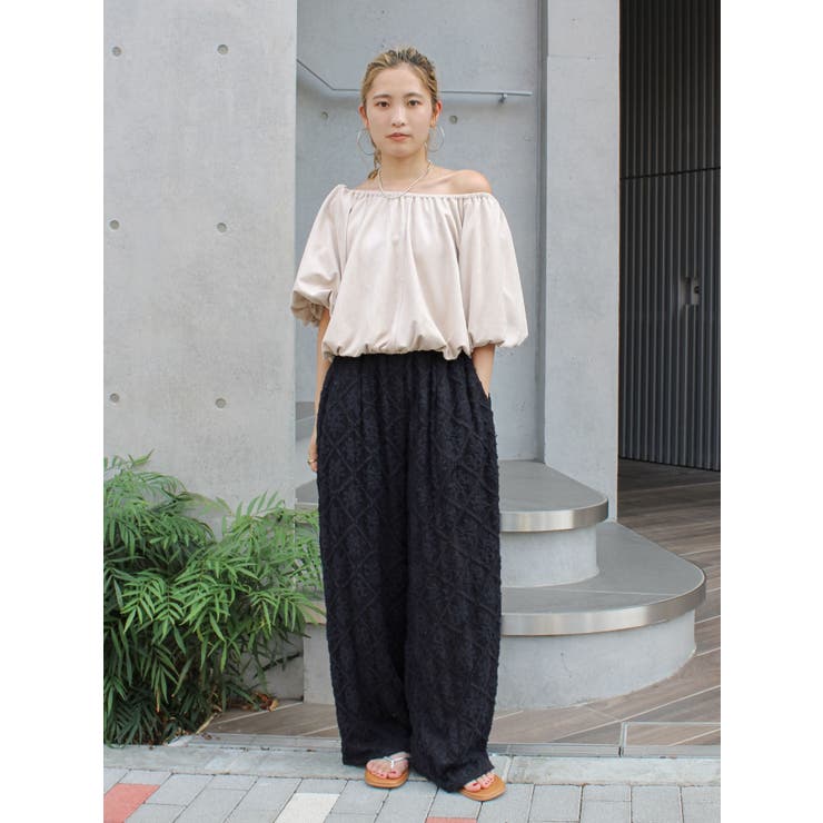 フェイクスウェードハーフスリーブバルーンブラウス | Ungrid | 詳細画像16 