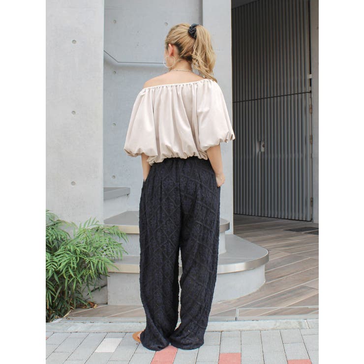 フェイクスウェードハーフスリーブバルーンブラウス | Ungrid | 詳細画像19 