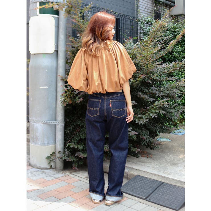 フェイクスウェードハーフスリーブバルーンブラウス | Ungrid | 詳細画像24 