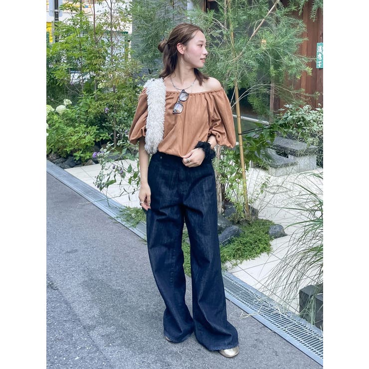 フェイクスウェードハーフスリーブバルーンブラウス | Ungrid | 詳細画像25 