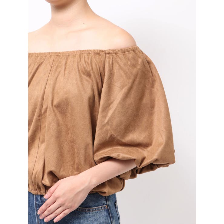 フェイクスウェードハーフスリーブバルーンブラウス | Ungrid | 詳細画像30 