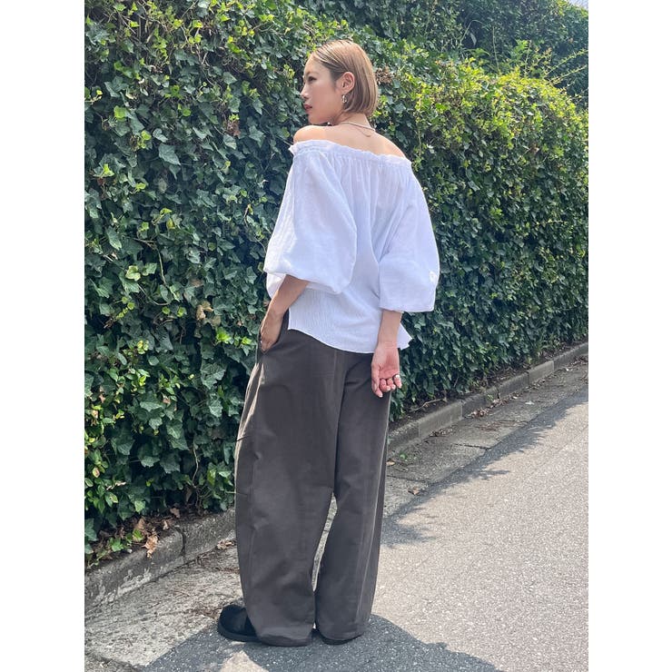 楊柳オフショルボリュームブラウス | Ungrid | 詳細画像13 